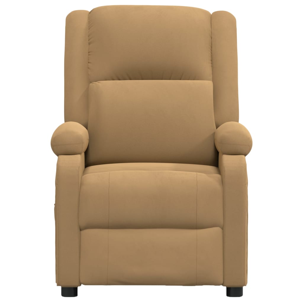 Massagestoel Fluweel Bruin 1