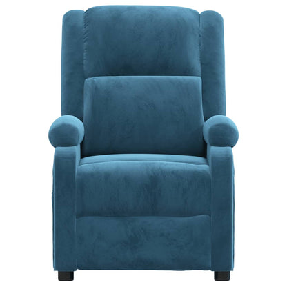 Massagestoel Fluweel Blauw