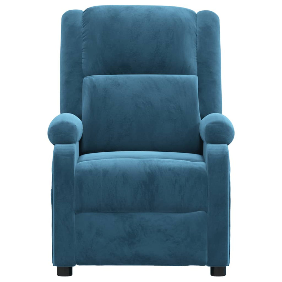 Massagestoel Fluweel Blauw