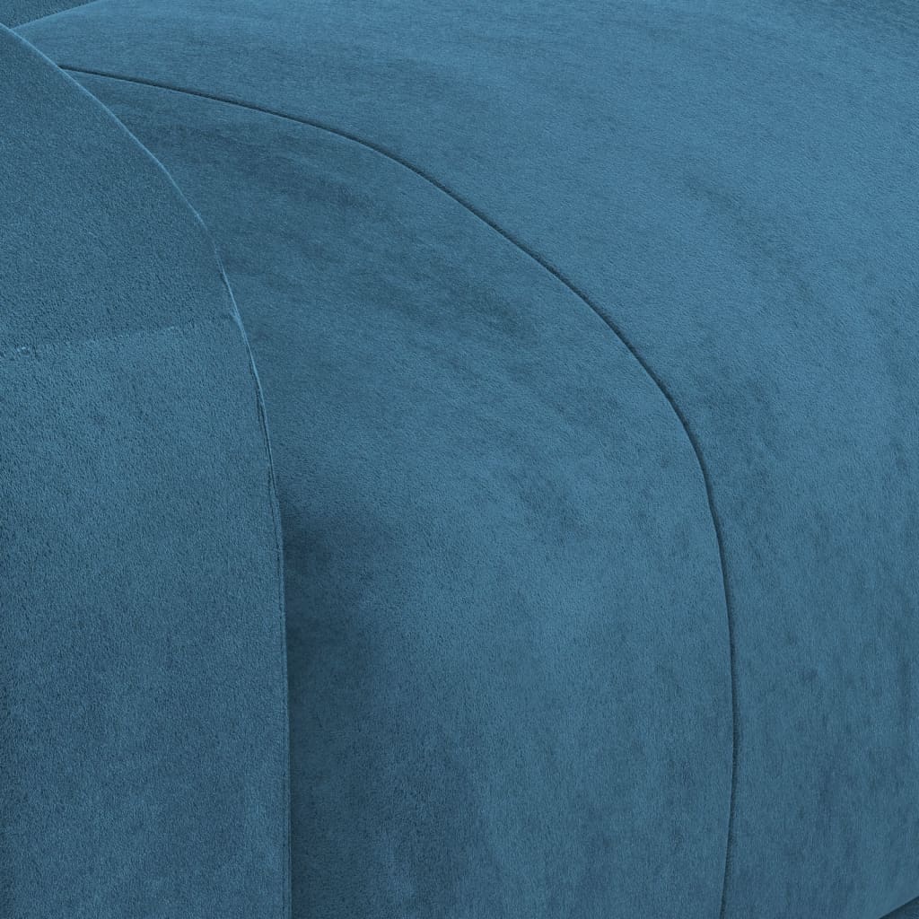 Massagestoel Fluweel Blauw