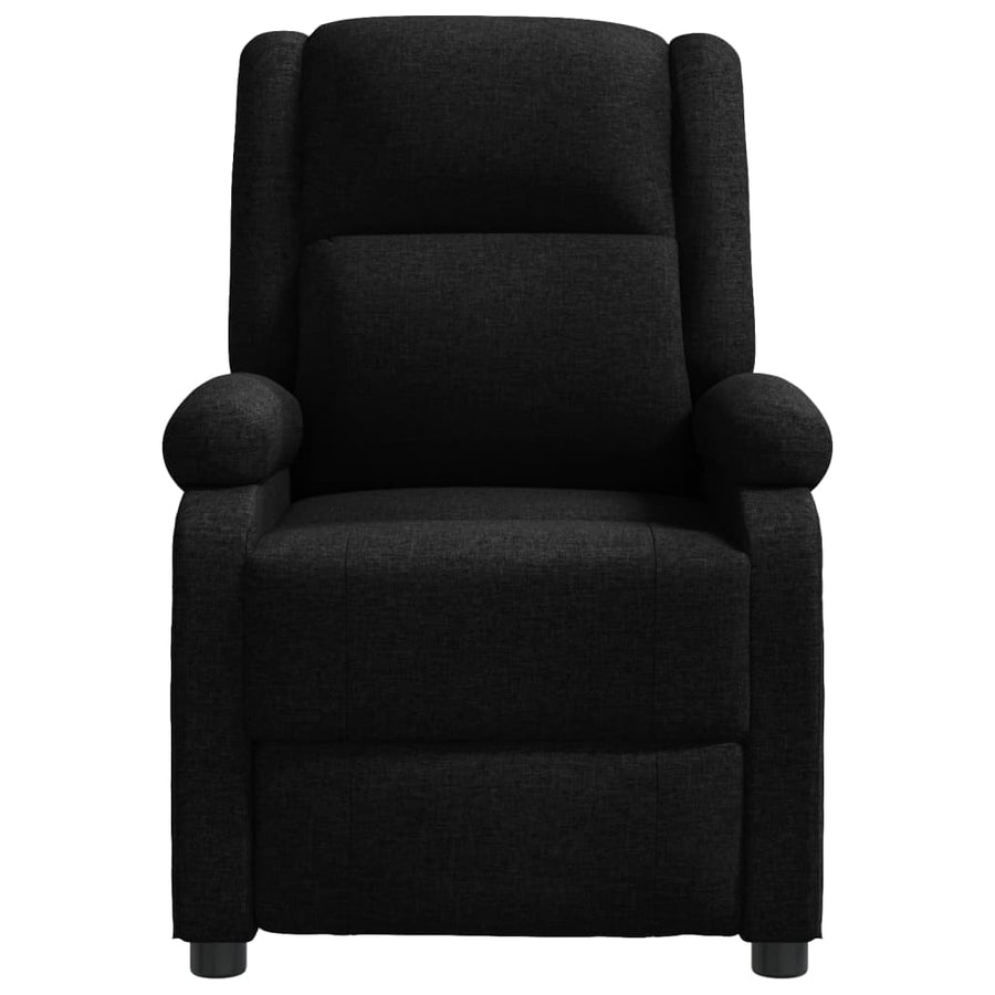 Fauteuil Verstelbaar Stof Zwart 1