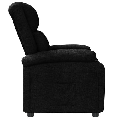 Fauteuil Verstelbaar Stof Zwart 1