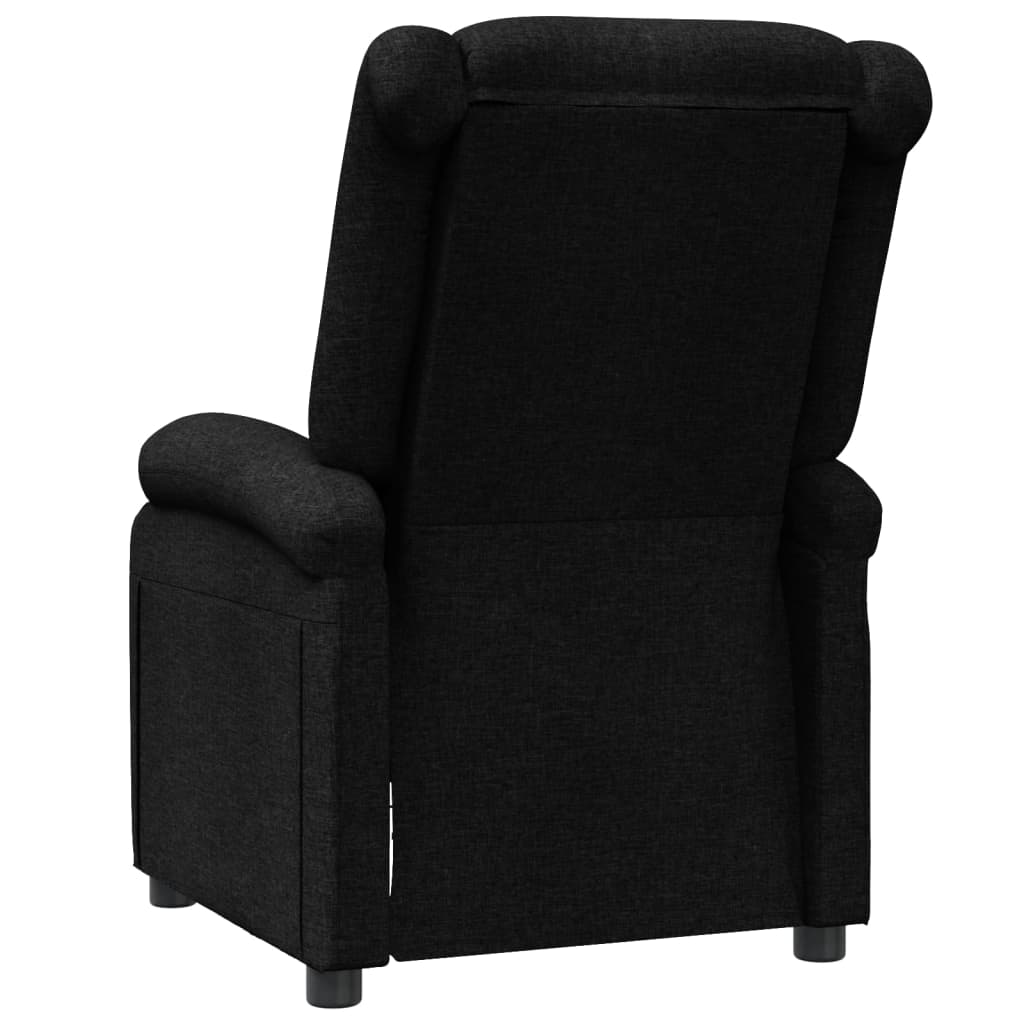 Fauteuil Verstelbaar Stof Zwart 1