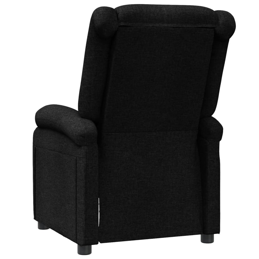 Fauteuil Verstelbaar Stof Zwart 1