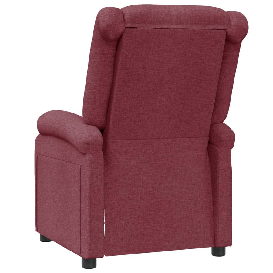 Fauteuil Verstelbaar Stof Wijnrood 1
