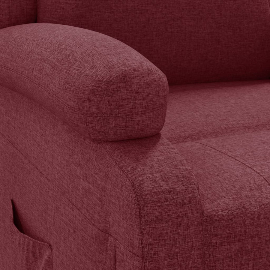 Fauteuil Verstelbaar Stof Wijnrood 1