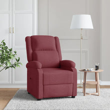 Fauteuil Verstelbaar Stof Wijnrood 1