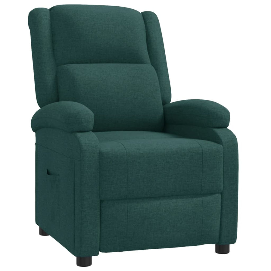 Fauteuil Verstelbaar Stof Donkergroen 1