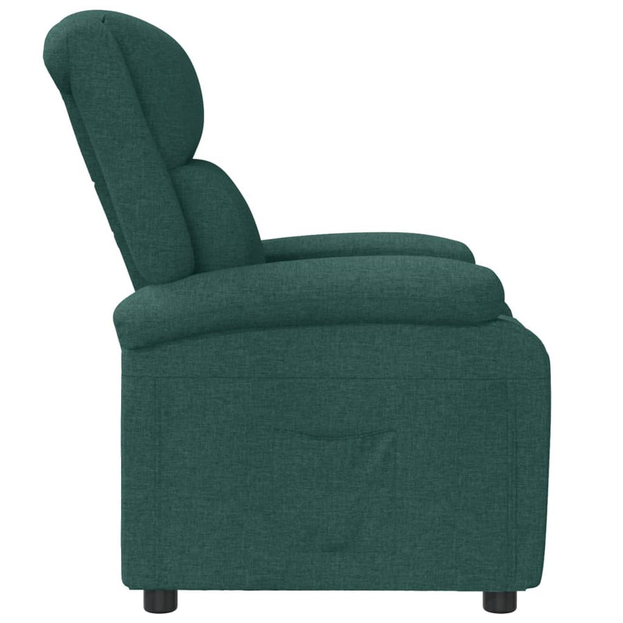Fauteuil Verstelbaar Stof Donkergroen 1
