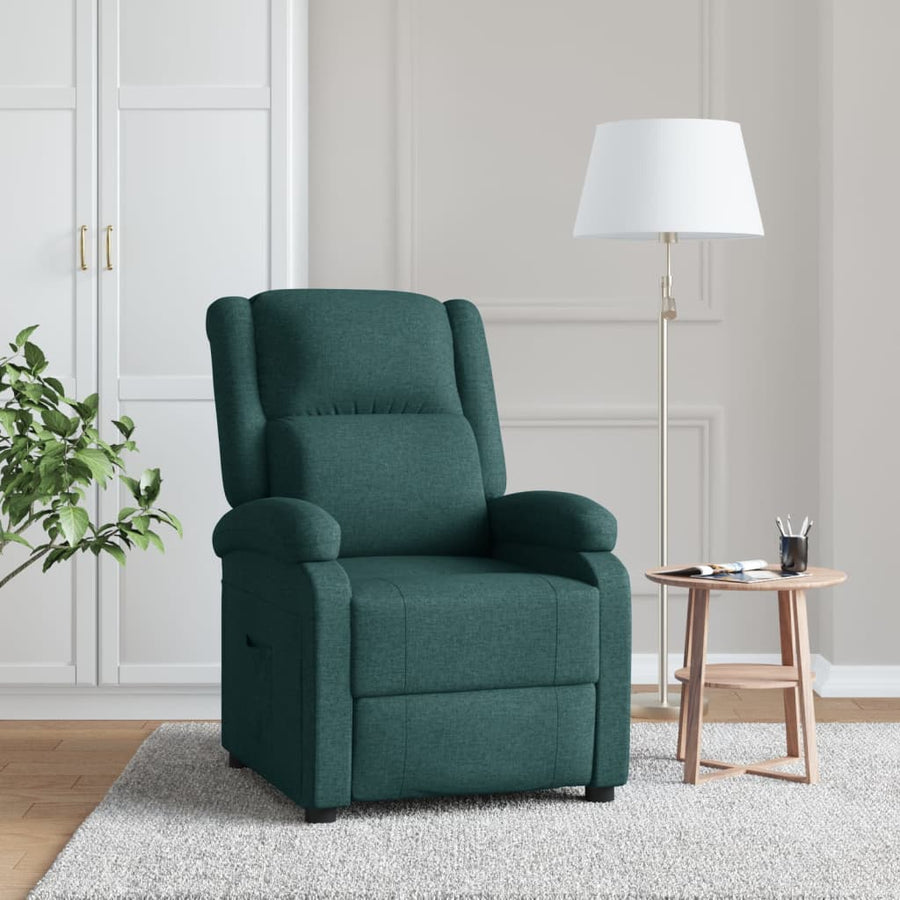 Fauteuil Verstelbaar Stof Donkergroen 1