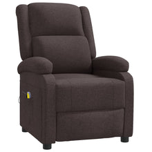 Massagestoel stof donkerbruin
