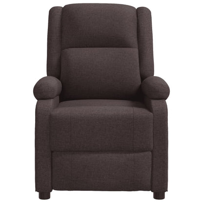 Massagestoel stof donkerbruin