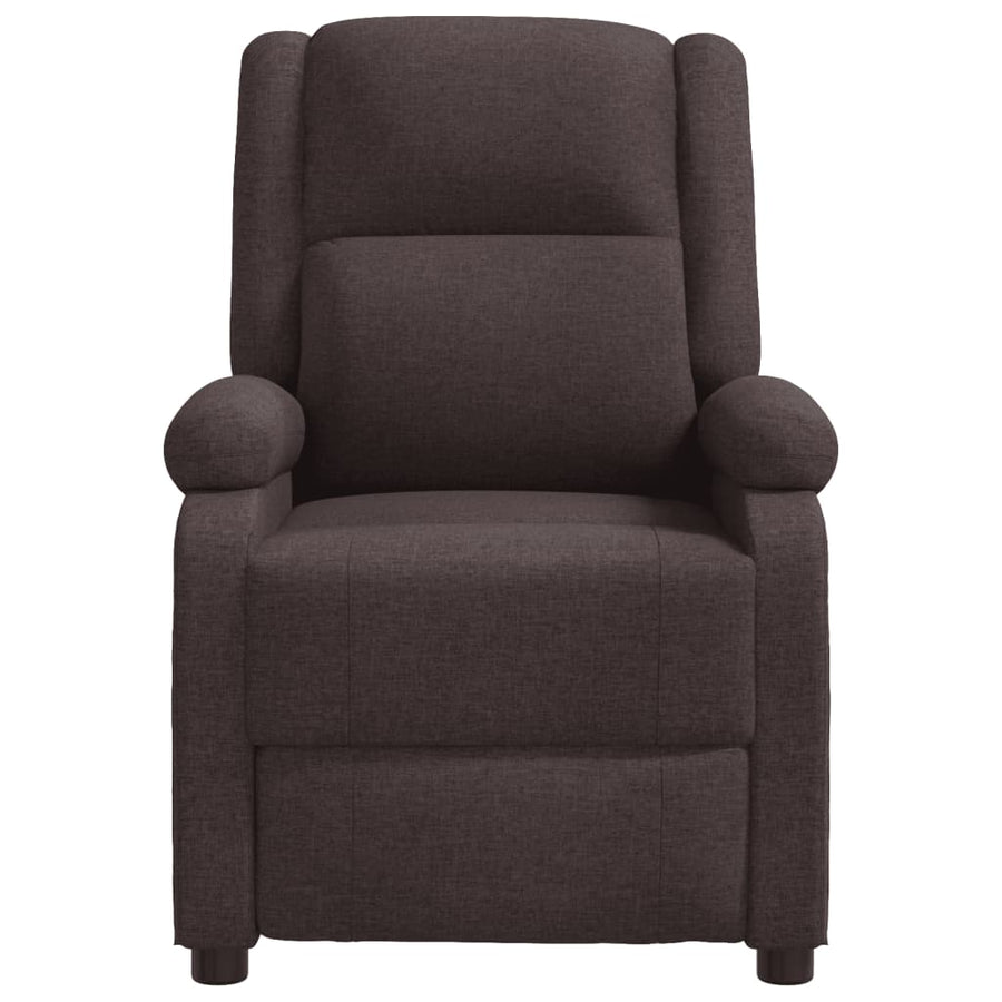 Massagestoel stof donkerbruin