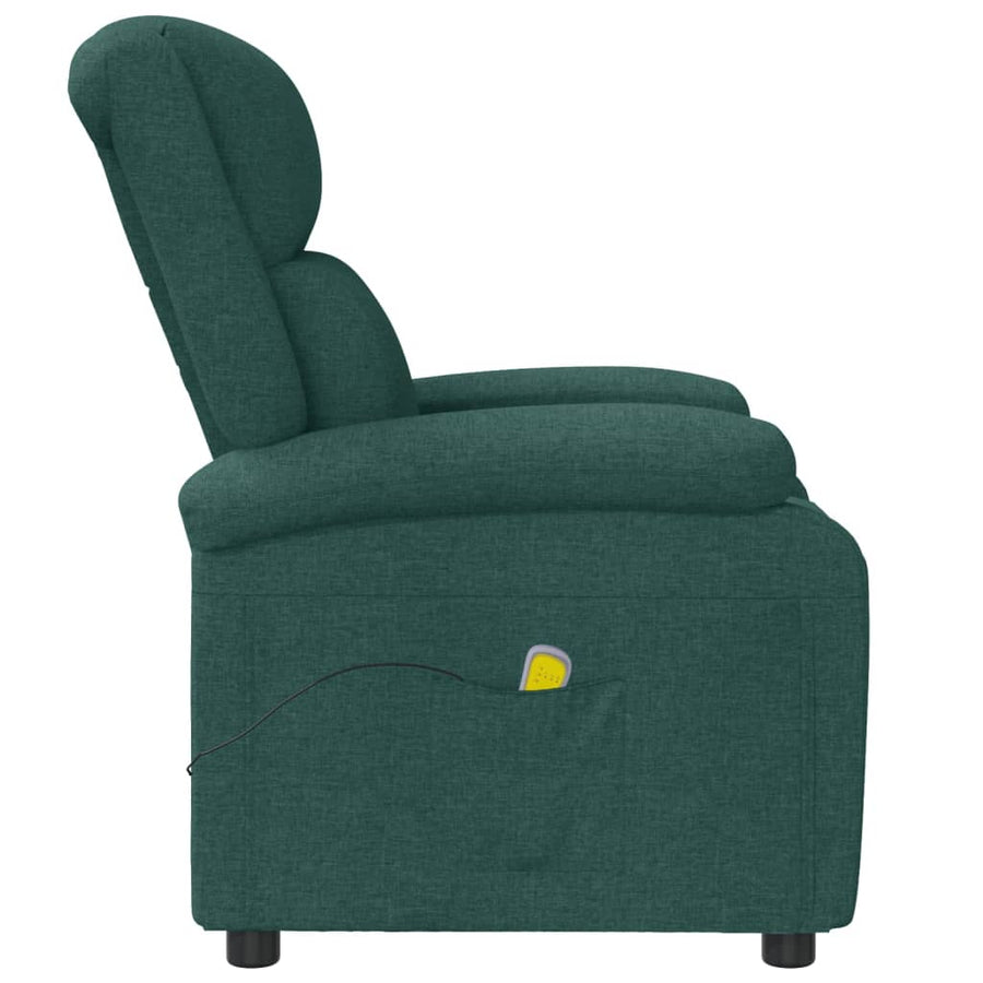 Massagestoel stof donkergroen