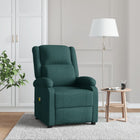 Massagestoel stof donkergroen 70x93x98 cm