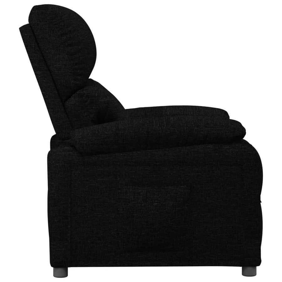 Fauteuil Verstelbaar Stof Zwart