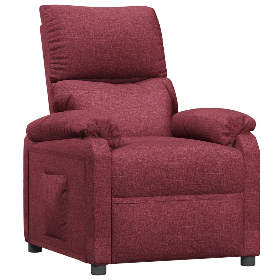 Fauteuil Verstelbaar Stof Wijnrood