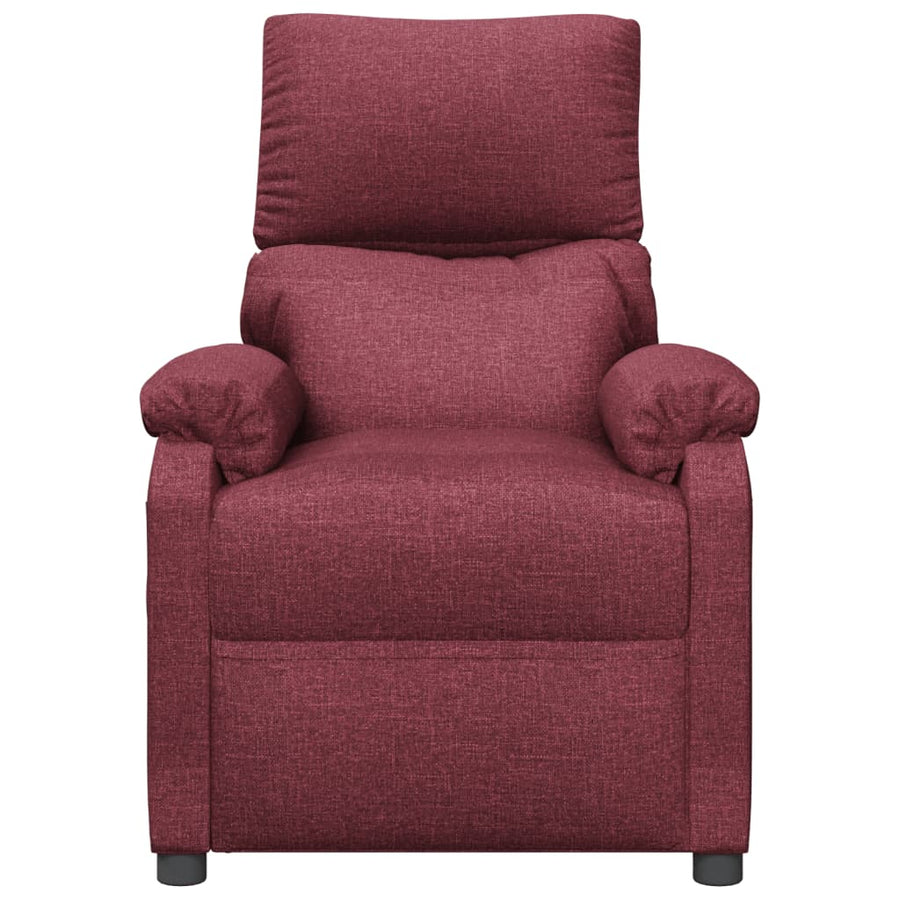 Fauteuil Verstelbaar Stof Wijnrood
