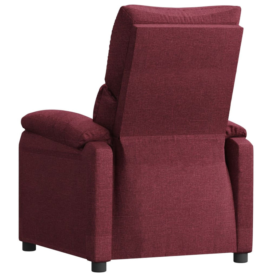 Fauteuil Verstelbaar Stof Wijnrood