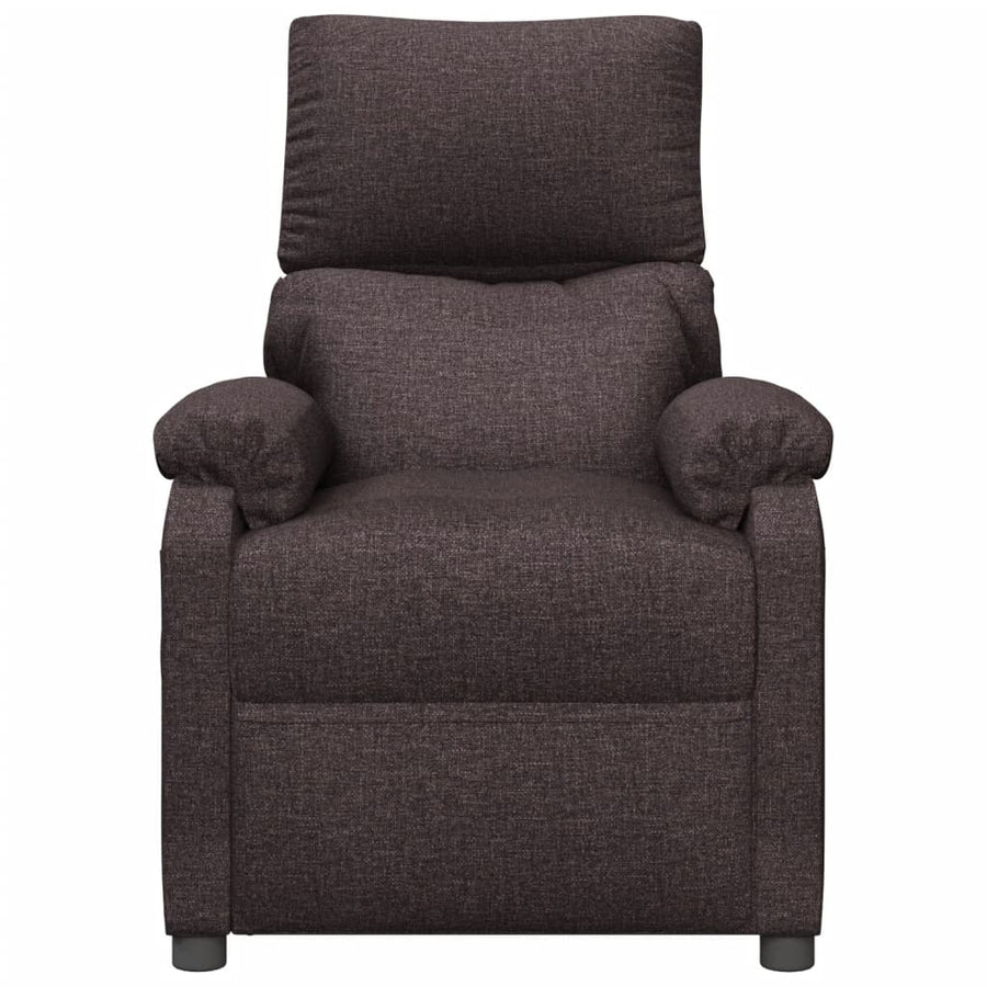 Fauteuil Verstelbaar Stof Donkerbruin