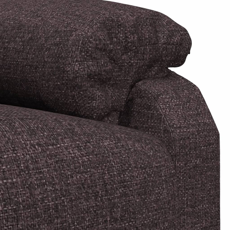 Fauteuil Verstelbaar Stof Donkerbruin