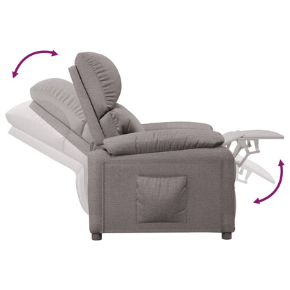 Fauteuil Verstelbaar Stof Taupe 1