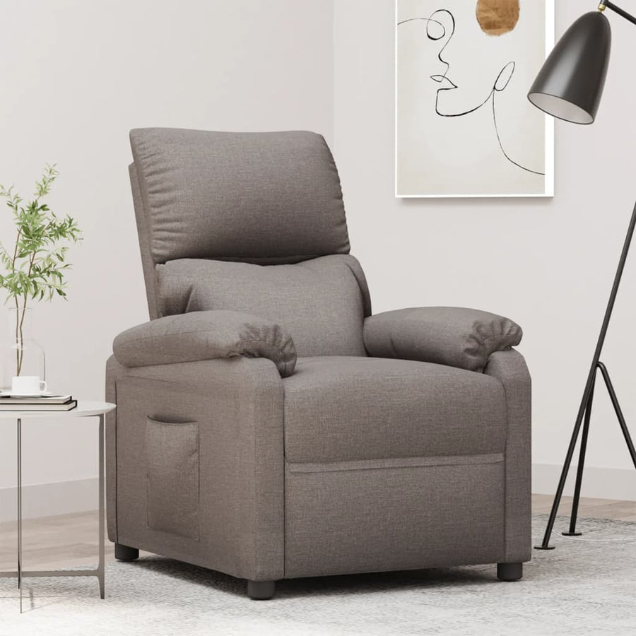 Fauteuil Verstelbaar Stof Taupe 1
