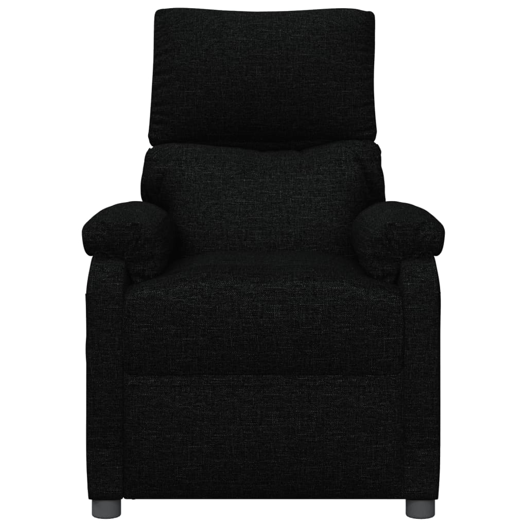 Massagestoel Stof Zwart 1