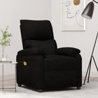 Massagestoel stof zwart 73x92x101 cm