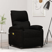 Massagestoel stof zwart 73x92x101 cm