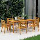 Tuinstoelen 6 st massief acaciahout 54x55x90 cm