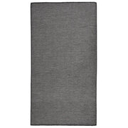 Buitenkleed platgeweven 80x150 cm grijs
