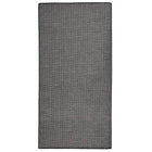 Buitenkleed platgeweven 100x200 cm grijs