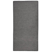 Buitenkleed platgeweven 100x200 cm grijs