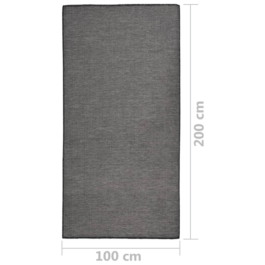 Buitenkleed Platgeweven 100 x 200 cm
