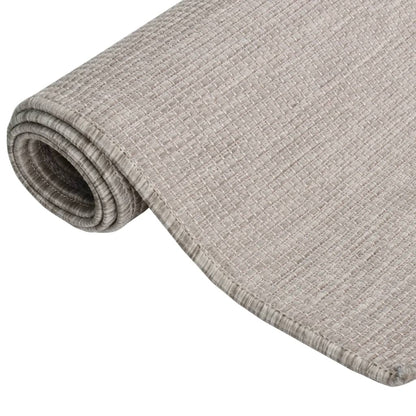 Buitenkleed Platgeweven 80 x 150 cm Taupe