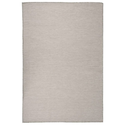 Buitenkleed Platgeweven 120 x 170 cm Taupe