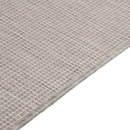 Buitenkleed Platgeweven 120 x 170 cm Taupe