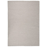 Flat-woven outdoor rug 140x200 cm light grey
