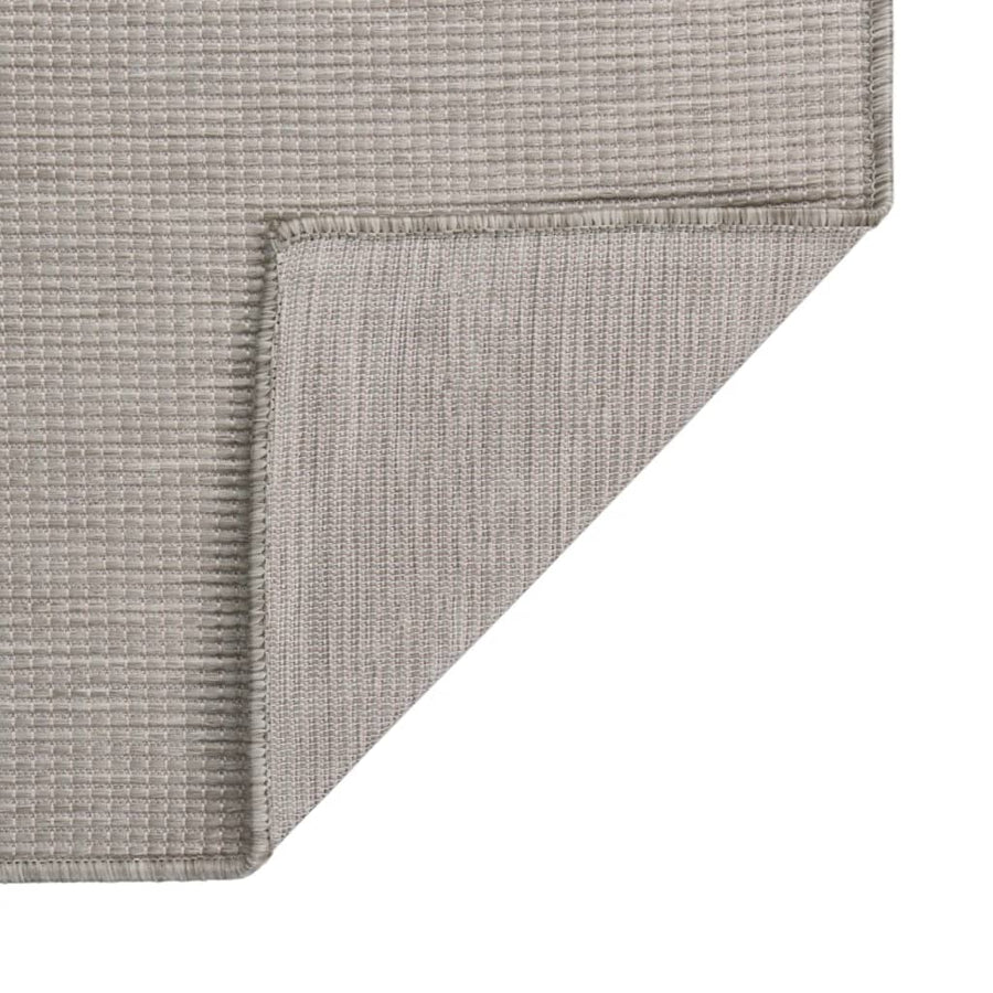 Buitenkleed Platgeweven 200 x 280 cm Taupe