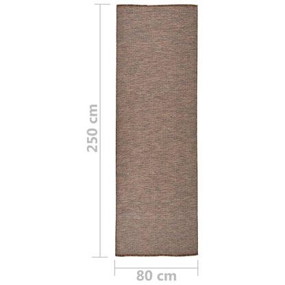 Buitenkleed Platgeweven 80 x 250 cm