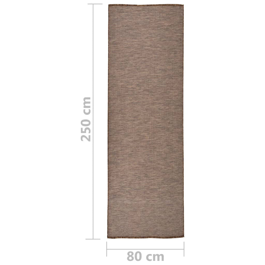 Buitenkleed Platgeweven 80 x 250 cm