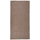 Buitenkleed 100x200 cm bruin polypropyleen