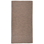 Buitenkleed 100x200 cm bruin polypropyleen
