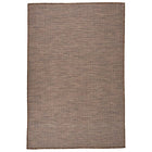Buitenkleed platgeweven 120x170 cm bruin