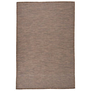 Buitenkleed platgeweven 120x170 cm bruin