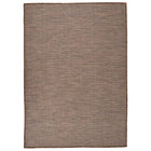 Flat-woven outdoor rug 140x200 cm brown