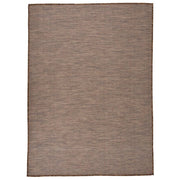 Buitenkleed platgeweven 200x280 cm bruin