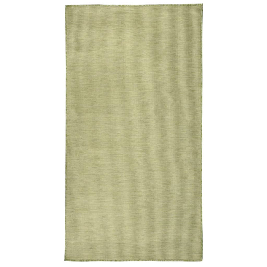 Buitenkleed platgeweven 80x150 cm groen