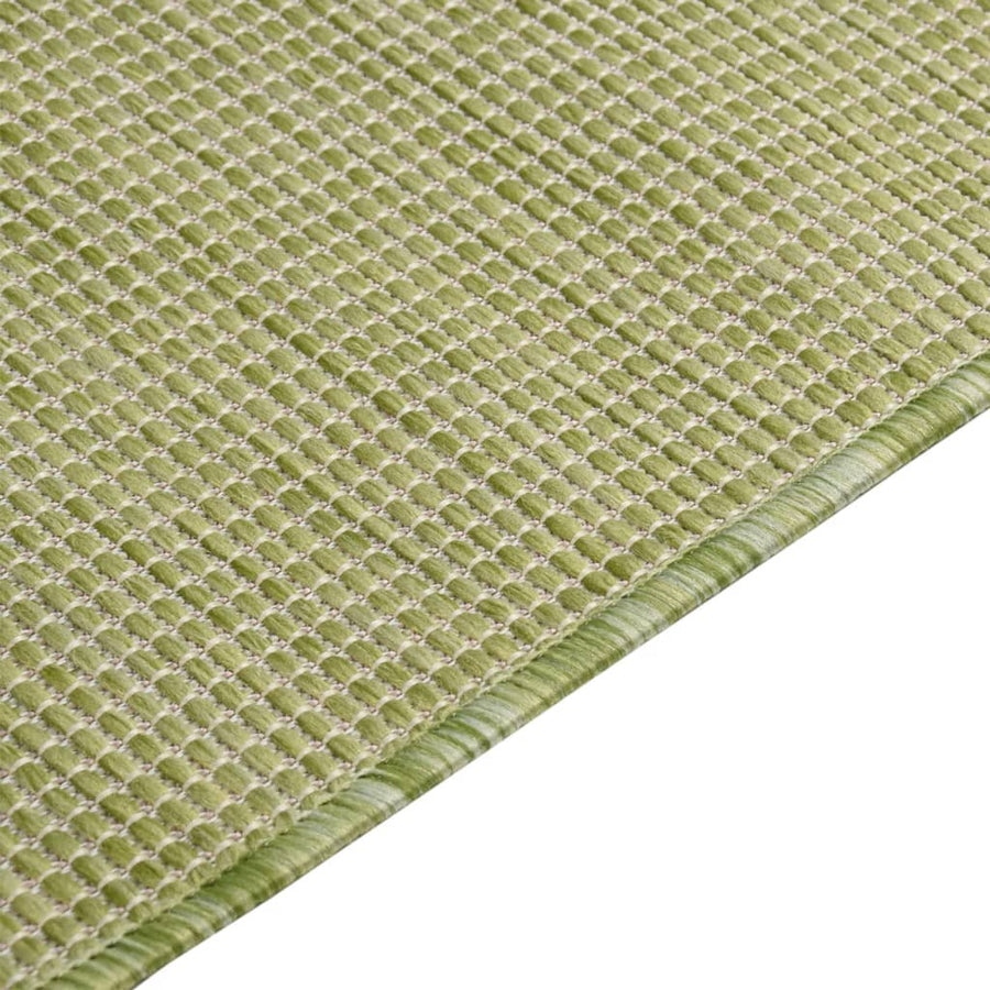 Buitenkleed platgeweven 80x250 cm groen